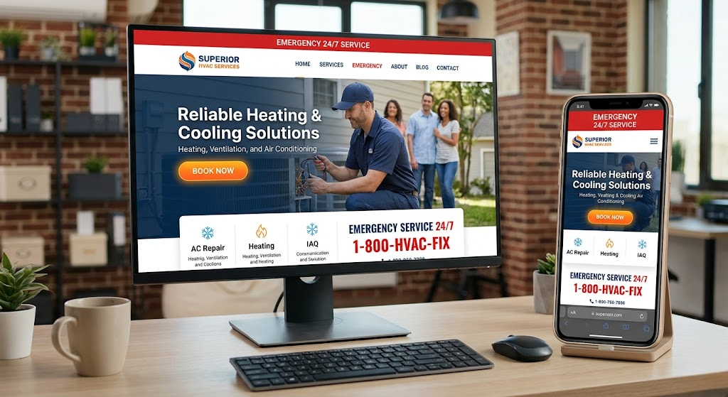 HVAC Website Design Services for Contractors (What's Included)