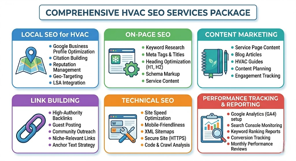 HVAC SEO Services: What's Actually Included (And What to Ask Before You Pay) 1 What's Actually Included in HVAC SEO Services